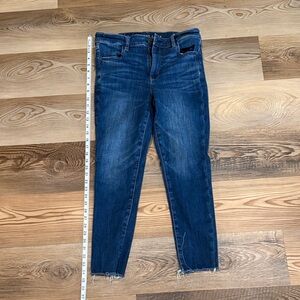American Eagle Outfitters Dark Blue Ankle Jeans